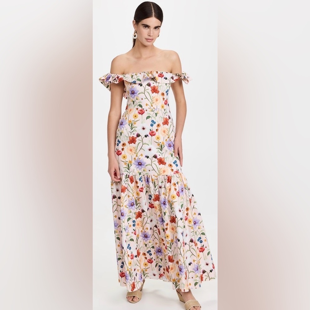 Borgo De Nor
Farrah off-shoulder floral-print dress
Sz 16